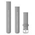 GARMIN Silicone Quick Release Band, Powder Gray / Silver (010-12932-00)