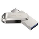 SANDISK Ultra Dual Drive Luxe, 64GB, Silver (SDDDC4-064G-G46)