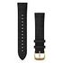 GARMIN QuickFit Band (20mm), Black Embossed Leather Band with 24K Gold (010-12924-22)