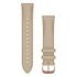 GARMIN QuickFit Band (20mm), Light Sand Leather Band with 18K Rose Gold (010-12924-21)