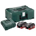 METABO Basic-Set 2 X LIHD 5.5 AH + Metaloc (685077000)