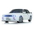 STURMKIND DR!FT-Racer BMW E30 M3, Weiss (A00011)