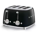 SMEG 50's Retro Style Toaster, Black (TSF03BLEU)