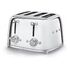 SMEG 50's Retro Style Toaster, Silver (TSF03SSEU)