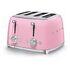 SMEG 50's Retro Style Toaster, Pink (TSF03PKEU)