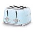 SMEG 50's Retro Style Toaster, Pastel Blue (TSF03PBEU)