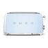 SMEG 50's Retro Style Toaster, Pastel Blue (TSF02PBEU)