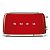 SMEG 50's Retro Style Toaster, Red (TSF02RDEU)