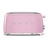 SMEG 50's Retro Style Toaster, Pink (TSF02PKEU)