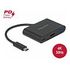 DELOCK USB Type-C Adapter zu HDMI 4K 30 Hz mit USB Typ-A und USB Type-C PD (64091)