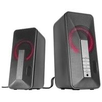 SPEEDLINK Lavel Illuminated Stereo Speakers, Black (SL-810007-BK)