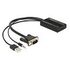 DELOCK VGA to HDMI Adapter with Audio (62597)