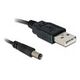 DELOCK Kabel USB Power > DC 5,5 x 2,1 mm Stecker 1.0m (82197)