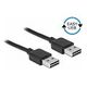 DELOCK Cable EASY-USB 2.0 Type-A male > EASY-USB 2.0 Type-A male 3m black (83462)
