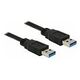 DELOCK Kabel USB 3.0 Typ-A Stecker > USB 3.0 Typ-A Stecker 2m schwarz (85062)
