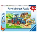 Baustelle und Bauernhof - 2x 12 Teile (Ravensburger)