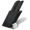 VICTORINOX Swiss Modern Messerblock, Schwarz, 6-teilig (6.7186.63)