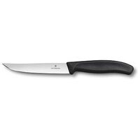VICTORINOX Swiss Classic Gourmet Steak Knife, Black (6.7903.12)