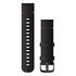 GARMIN Leather Quick Release Band, 22 mm, Black / Slate (010-12932-25)