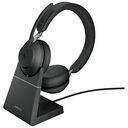 JABRA Evolve2 65 - USB-A UC Stereo with Charging Stand, Black (26599-989-989)
