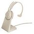 JABRA Evolve2 65 - USB-A MS Teams Mono mit Ladestation, Beige (26599-899-988)