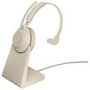 JABRA Evolve2 65 - USB-C UC Mono with Charging Stand, Beige (26599-889-888)