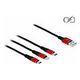 DELOCK USB Ladekabel 3 in 1 für Lightning / Micro USB / USB Type-C 1m (85892)