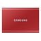 SAMSUNG Portable SSD T7, 500GB, Metallic Red (MU-PC500R/WW)