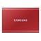 SAMSUNG Portable SSD T7, 1.0TB, Metallic Red (MU-PC1T0R/WW)