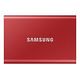 SAMSUNG Portable SSD T7, 1.0TB, Metallic Red (MU-PC1T0R/WW)
