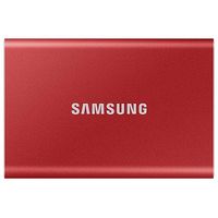 SAMSUNG Portable SSD T7, 2.0TB, Metallic Red (MU-PC2T0R/WW)