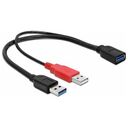 DELOCK Kabel USB 3.0 Typ A Stecker + USB Typ A Stecker > USB 3.0 Typ A Buchse (83176)
