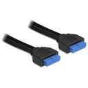 DELOCK Cable USB 3.0 pin header female 2.00mm 20 pin > USB 3.0 pin header female 2.00mm 20 pin 45cm (83124)
