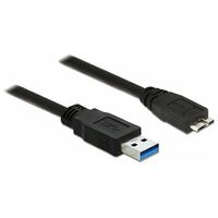 DELOCK Cable USB 3.0 Type-A male > USB 3.0 Type Micro-B male 0.5m black (85071)
