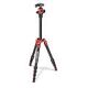 MANFROTTO Kleines Element Traveller Alu Stativ, Rot (MKELES5RD-BH)