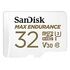 SANDISK Max Endurance microSD, UHS-I U3, Class 10, V30, 32GB (SDSQQVR-032G-GN6IA)