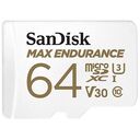 SANDISK Max Endurance microSD, UHS-I U3, Class 10, V30, 64GB (SDSQQVR-064G-GN6IA)