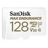 SANDISK Max Endurance microSD, UHS-I U3, Class 10, V30, 128GB (SDSQQVR-128G-GN6IA)