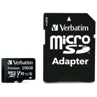 VERBATIM Premium microSDXC, UHS-I U1, Class 10, 256GB (44087)