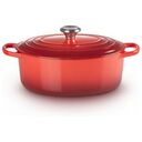 LE CREUSET Signature - Ovaler Bräter aus Gusseisen, Kirschrot, 33cm/7.5L (21178330602430)