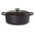 LE CREUSET Signature - Ovaler Bräter aus Gusseisen, Schwarz, 27cm/4.1L (21178270000430)