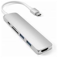 SATECHI USB-C Slim Aluminium Multiport Adapter V2 Spacegrau (ST-SCMA2M) ab  CHF 57.95 bei