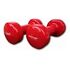 TUNTURI Vinyl Dumbbell 2 x 3 kg, Red