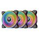 THERMALTAKE Riing Quad 14 RGB TT Premium Edition, Pack of 3, Black (CL-F089-PL14SW-A)