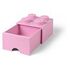 LEGO Desk Drawer 4, 25x25cm, Light Purple