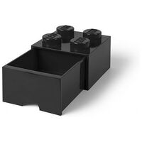 LEGO Desk Drawer 4, 25x25cm, Schwarz