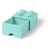 LEGO Desk Drawer 4, 25x25cm, Aqua Light Blue