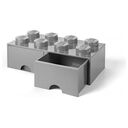 LEGO Desk Drawer 8, 50x25cm, Stone Gray