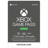 MICROSOFT Xbox Game Pass Ultimate, 3 Months, Xbox One / PC (Win 10)