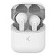 KSIX True Wireless Active Noise Cancelling Earphones, White (BXATANC)